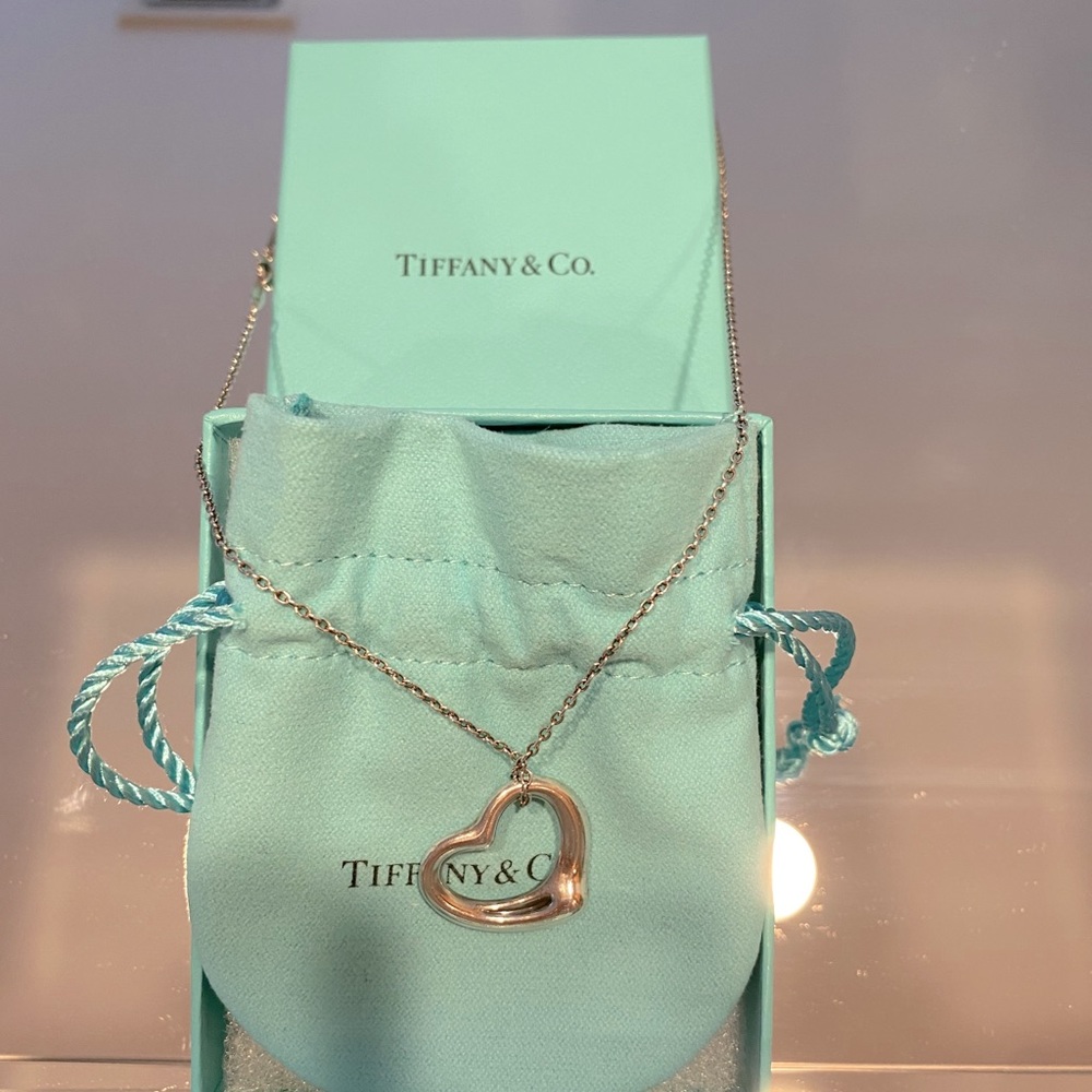 Tiffany & Co Open Heart Pendant Necklace